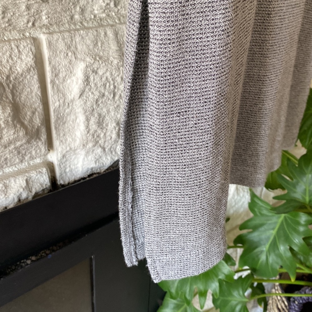 🩶Zara Long Sleeve Waffle Weave Top - Large - Picture 4 of 6